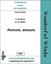 Amours, amours Flute Quartet cover